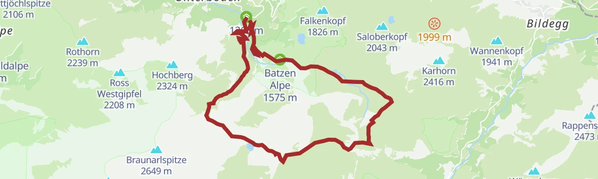 Route map: Schröcken | Butzenseerundweg
